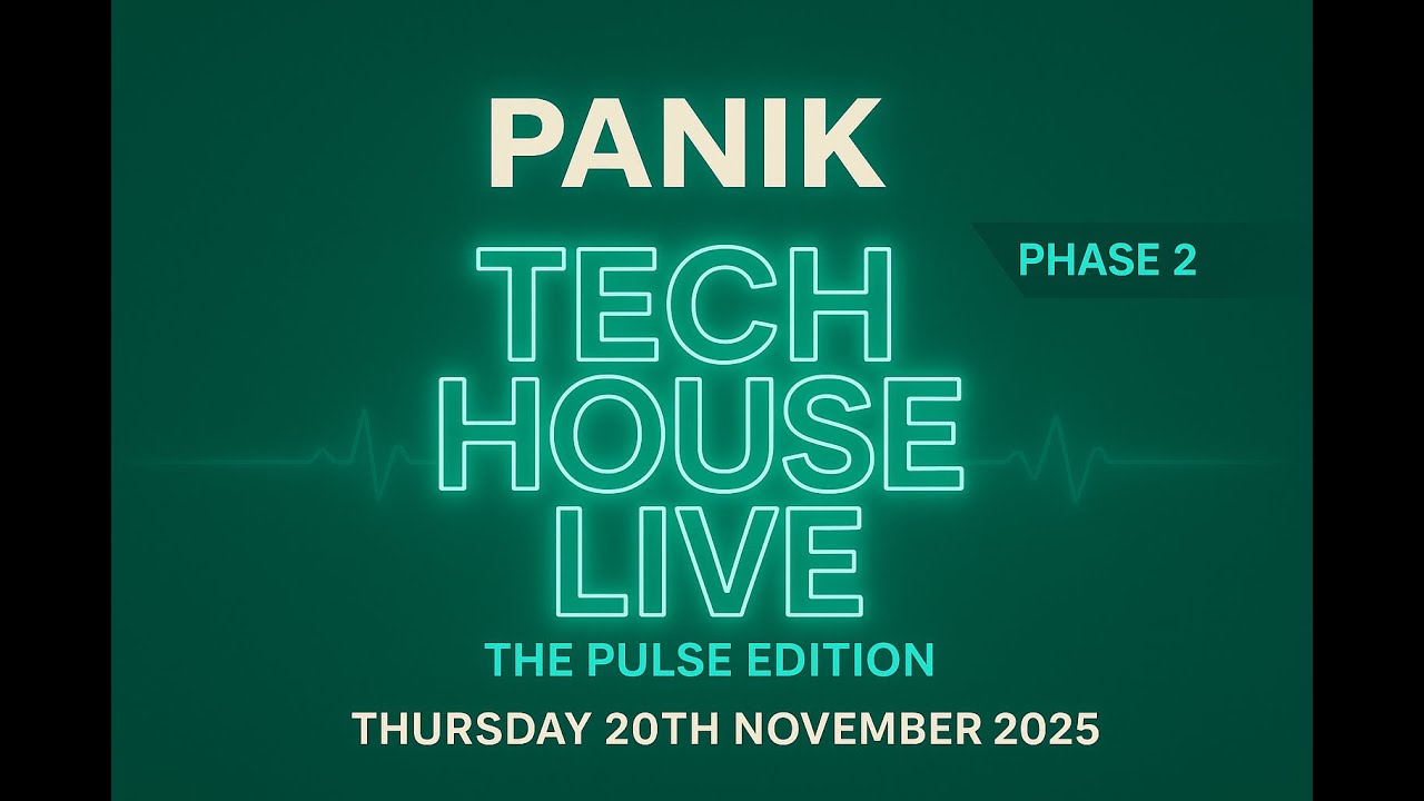 🎧 Tech House Live — Pulse Edition | 20th November 2025 (Phase 2) | Mixcloud VOD