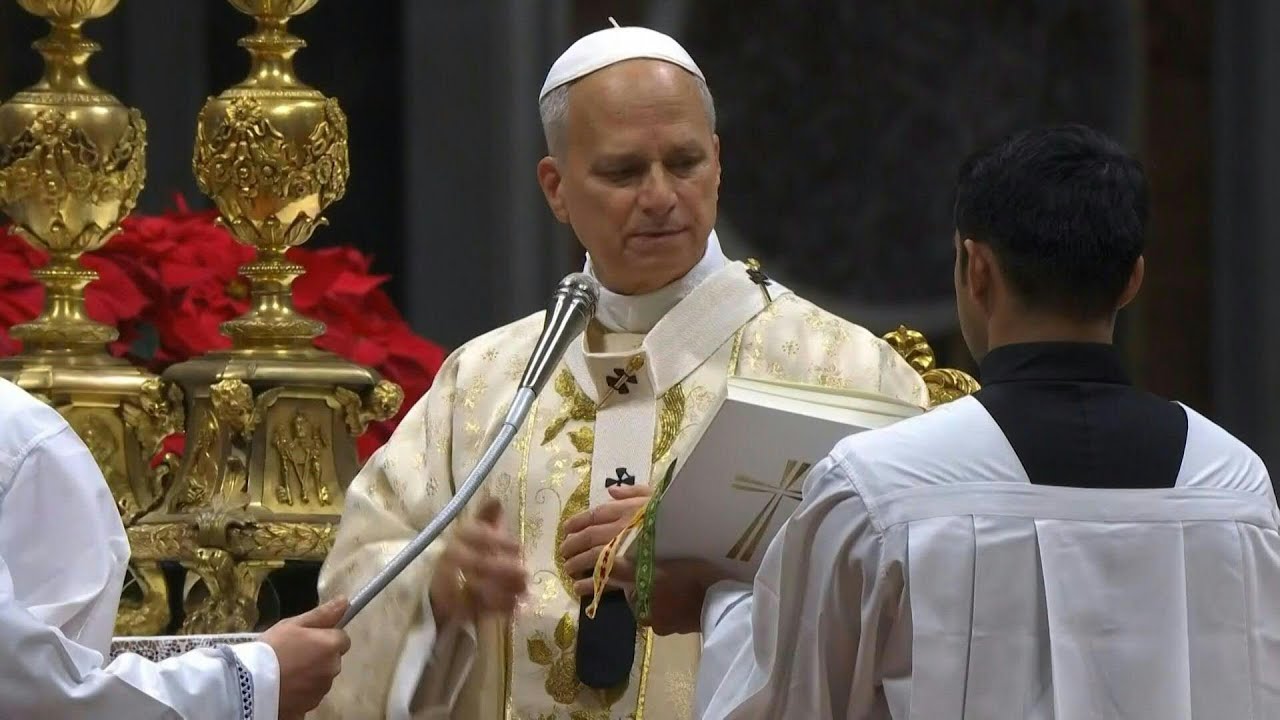 Pope Leo XIV leads his first Christmas mass in St. Peter’s Basilica | AFP