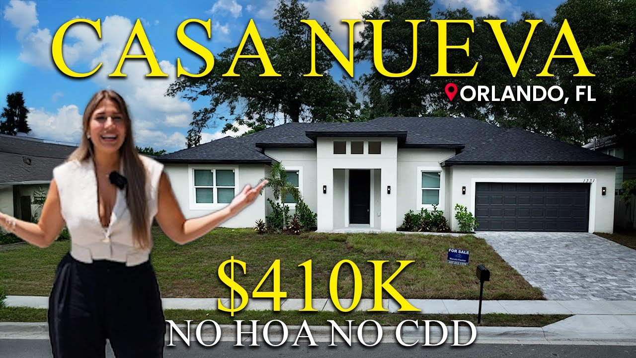CASA NUEVA EN ORLANDO 📍NO HOA - NO CDD ✅ a 20min del aeropuerto ✈️ | 5min del DOWNTOWN 🤩