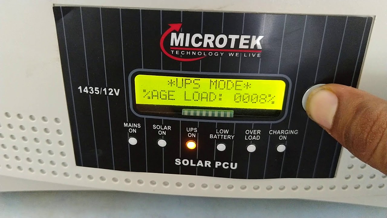 Microtek 1435 solar mode PWM Charge Technology