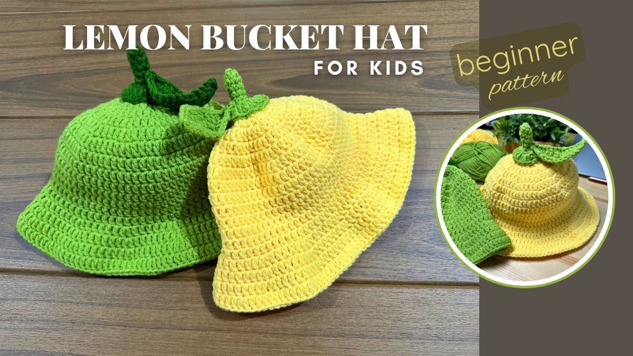 🍋🧶Вязаная крючком лимонная панамка для детей #вязаниекрючком #simplicity888 #урок #схемывязаниякр...