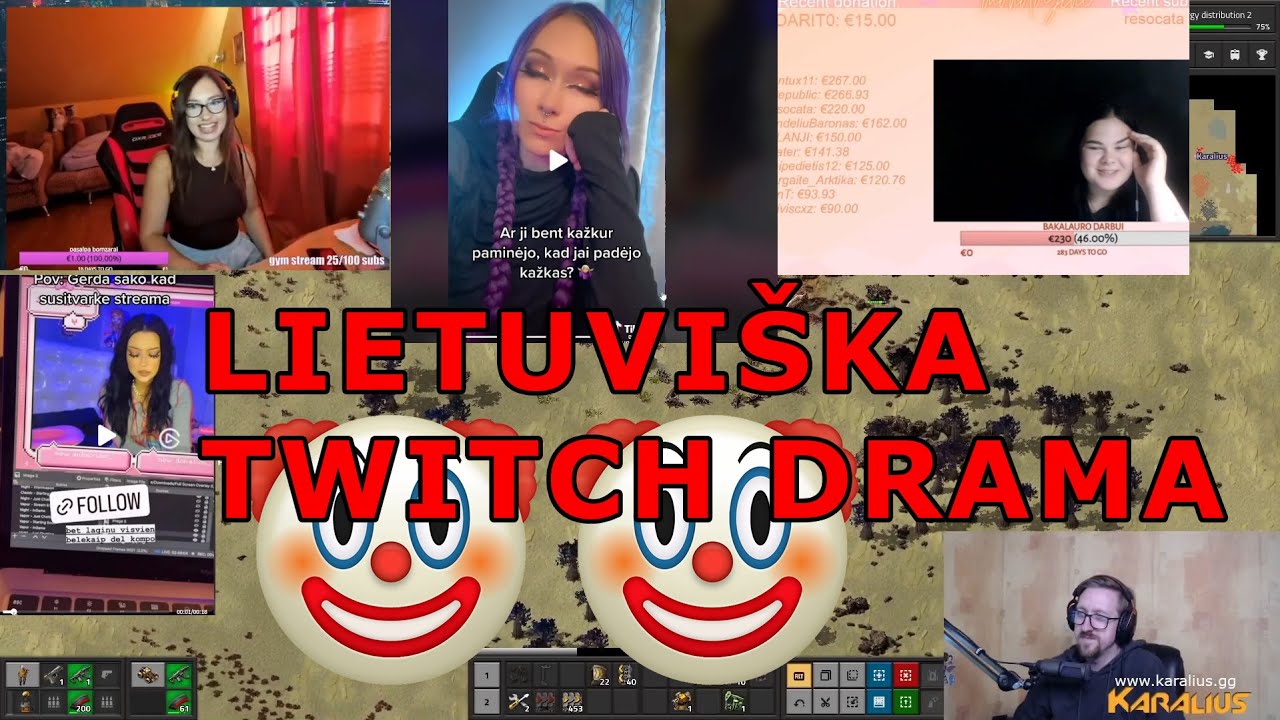 Twitch Drama Tesiasi 😒👌 Lietuvos streamerės konfliktuoja o Karalius degina tiltus