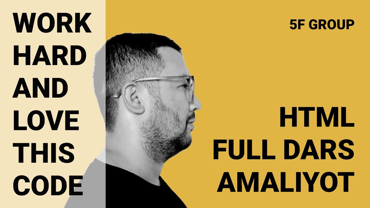 Elshod Adamov | HTML. To'liq dars.