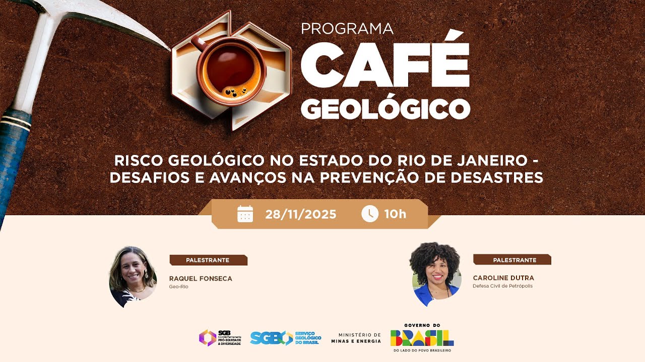 Café Geológico - Risco geológico no estado do Rio de Janeiro
