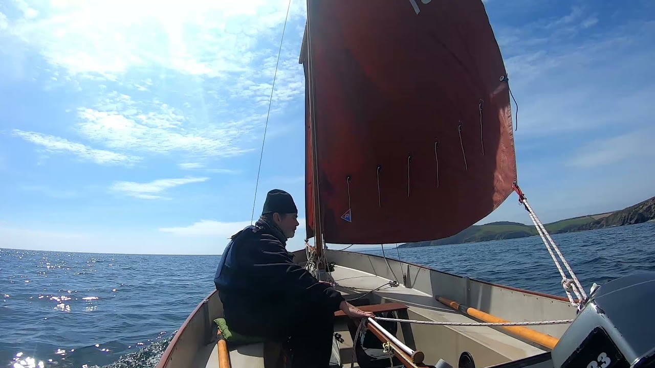 Cornish Crabbers Coble. 'Shake down' sail April 2021