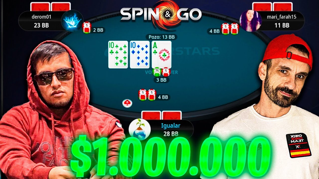💰 1 MILL&Oacute;N JACKPOT 💰  $5 -  SPIN & GO Pokerstars  - Reacci&oacute;n 😱