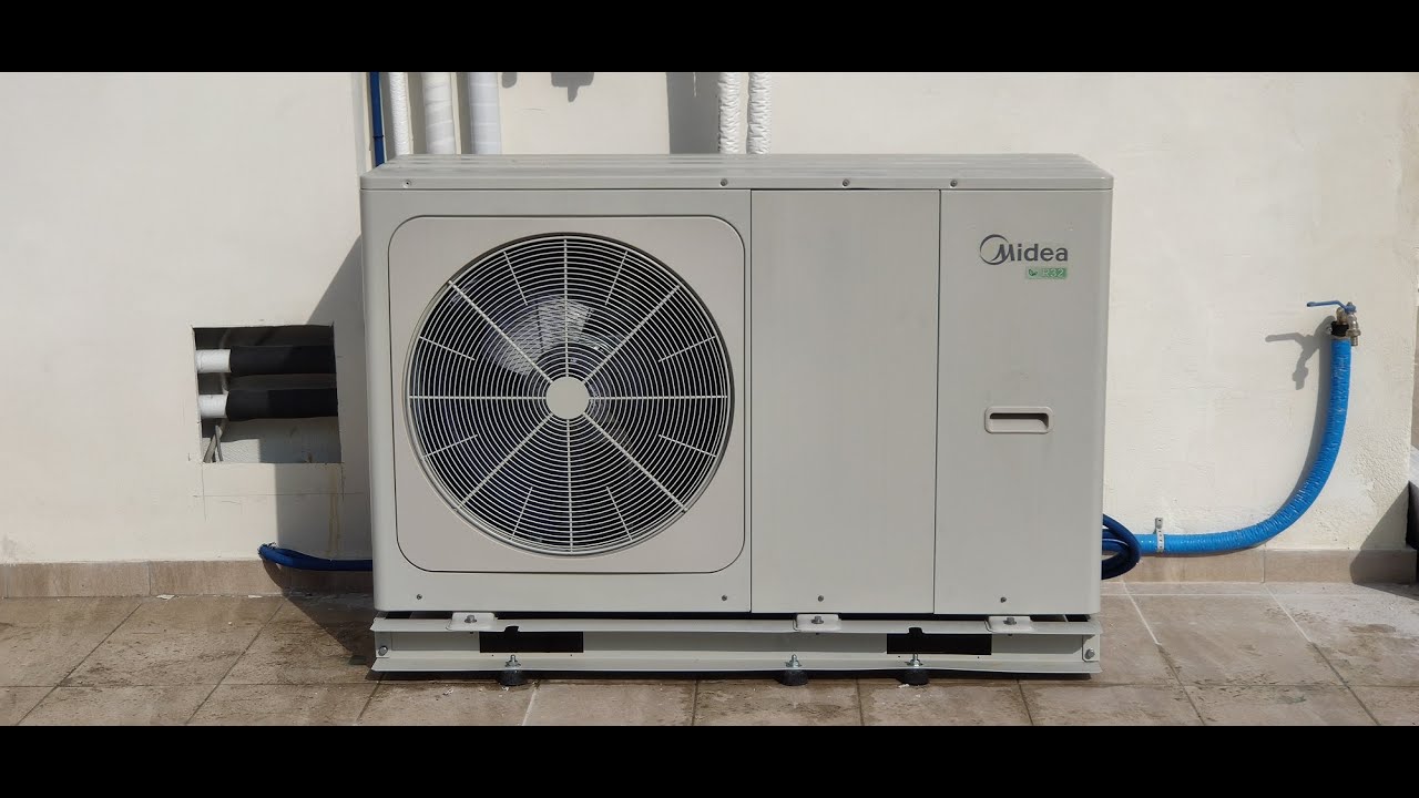 Μοσχάτο 2021 - Midea M-Thermal MHC-V16W/D2RN8-B εγκατάσταση αντλίας θερμότητας + Howat Max Navy 200l