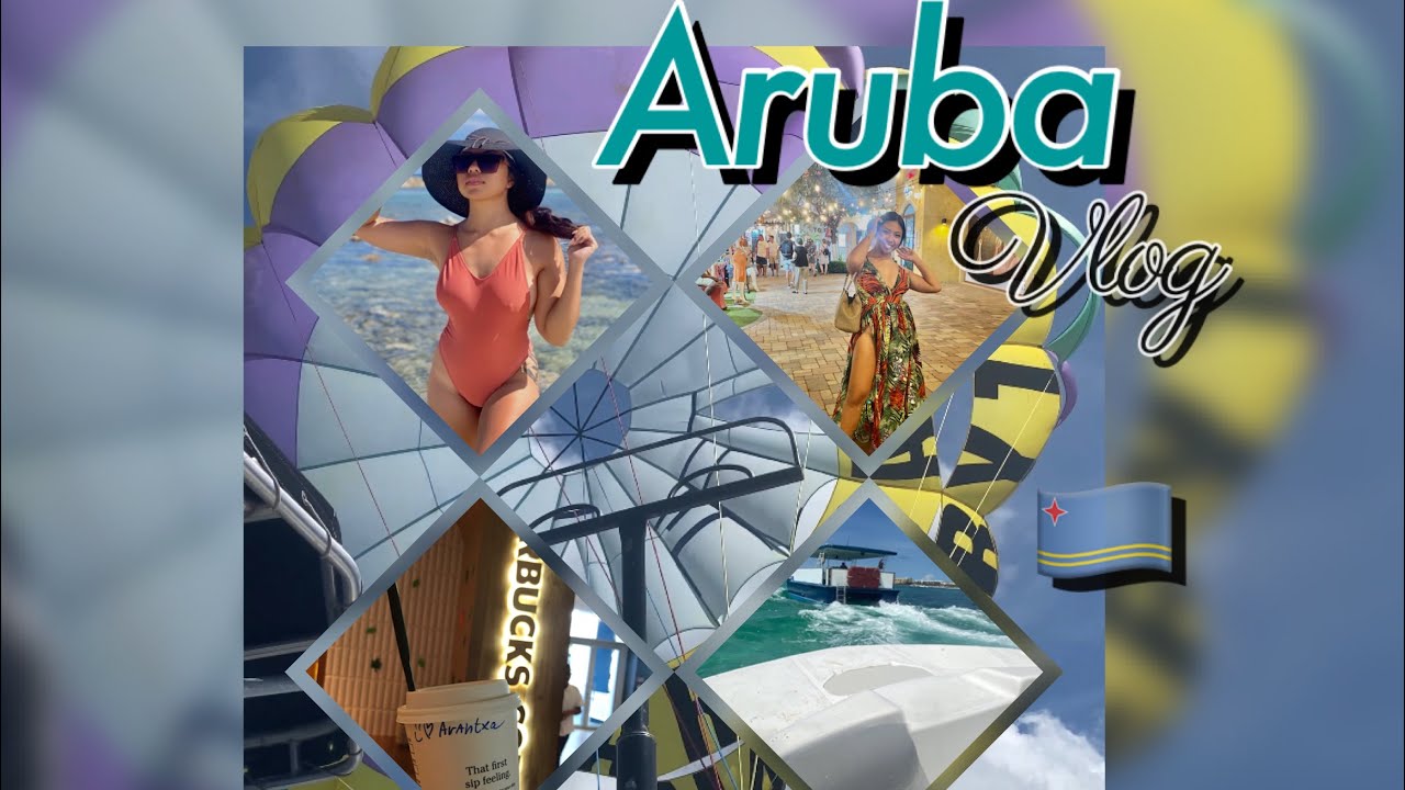 Aruba 🇦🇼 (4-5) || Parasailing 🪂 |📍 Baby Beach 🏖 | Food 🍔 | Night vibe 💡 ✨