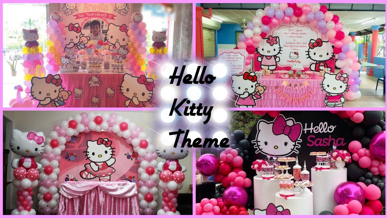 Hello Kitty Theme Birthday Party Ideas|Hello Kitty Theme|Birthday Decoration Ideas 2021