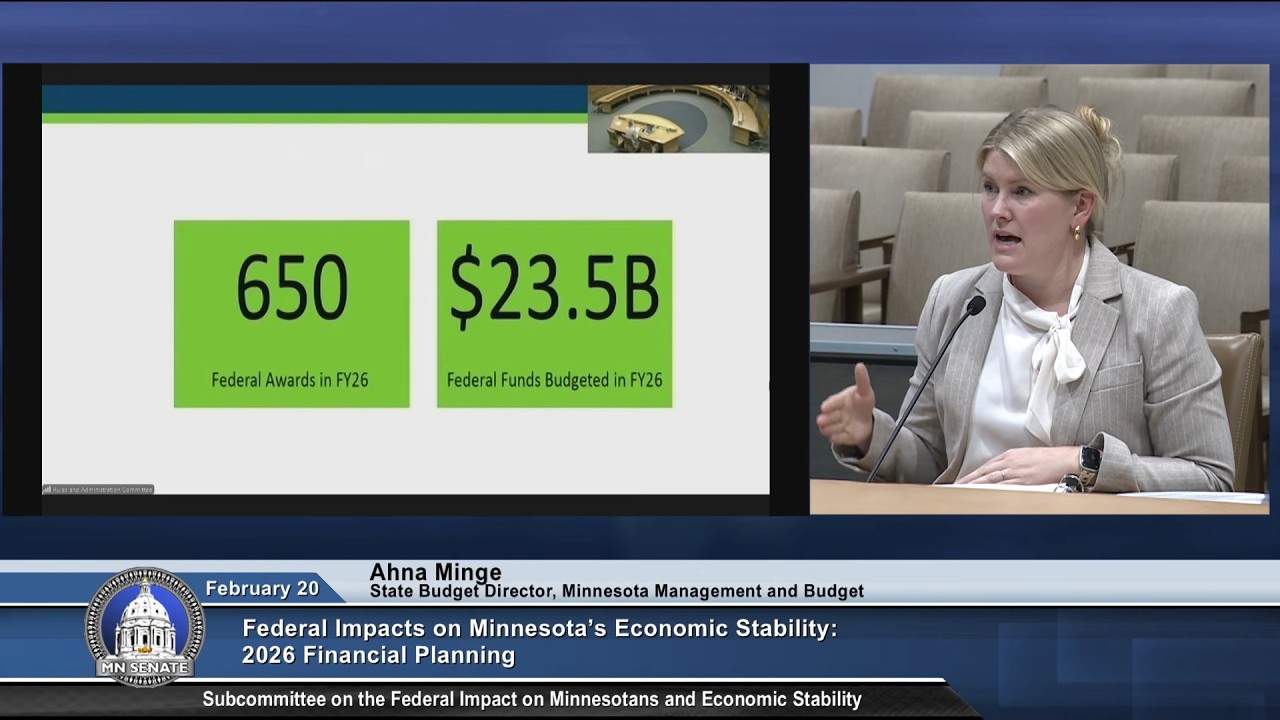 Cmte on Rules - Subcommittee on the Federal Impact on Minnesotans and Economic Stability - 02/20/26