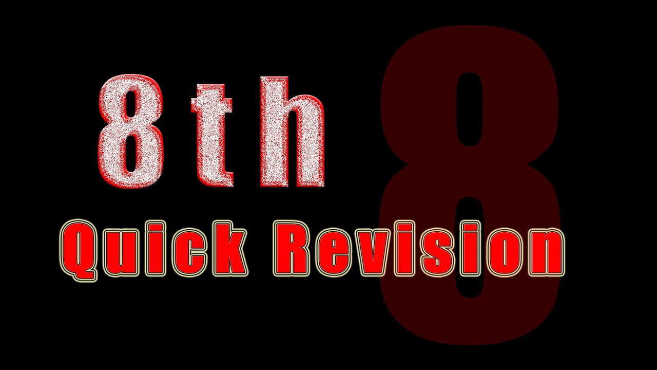 8th maths- QUICK REVISION |indices and cube roots