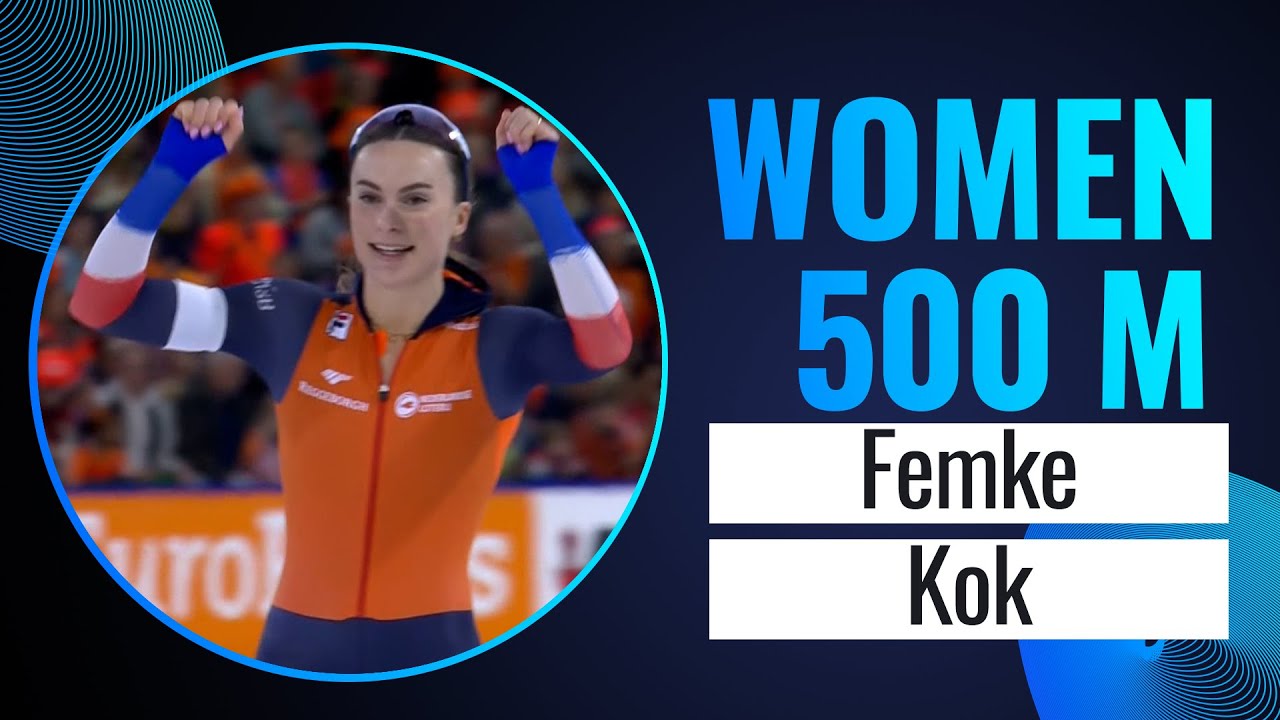 Femke KOK (NED) | Gold | 500m Women | Heerenveen 2024 | #SpeedSkating