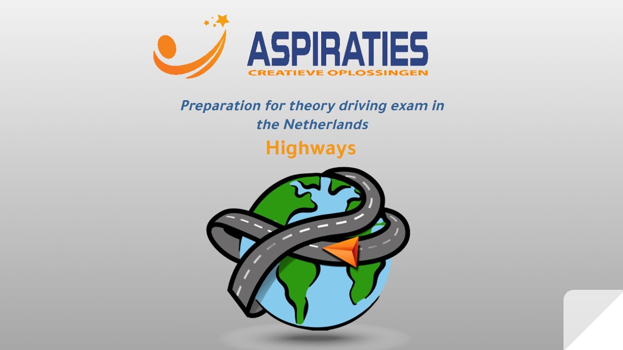 08 Highways - Theory exam CBR Netherlands 2022