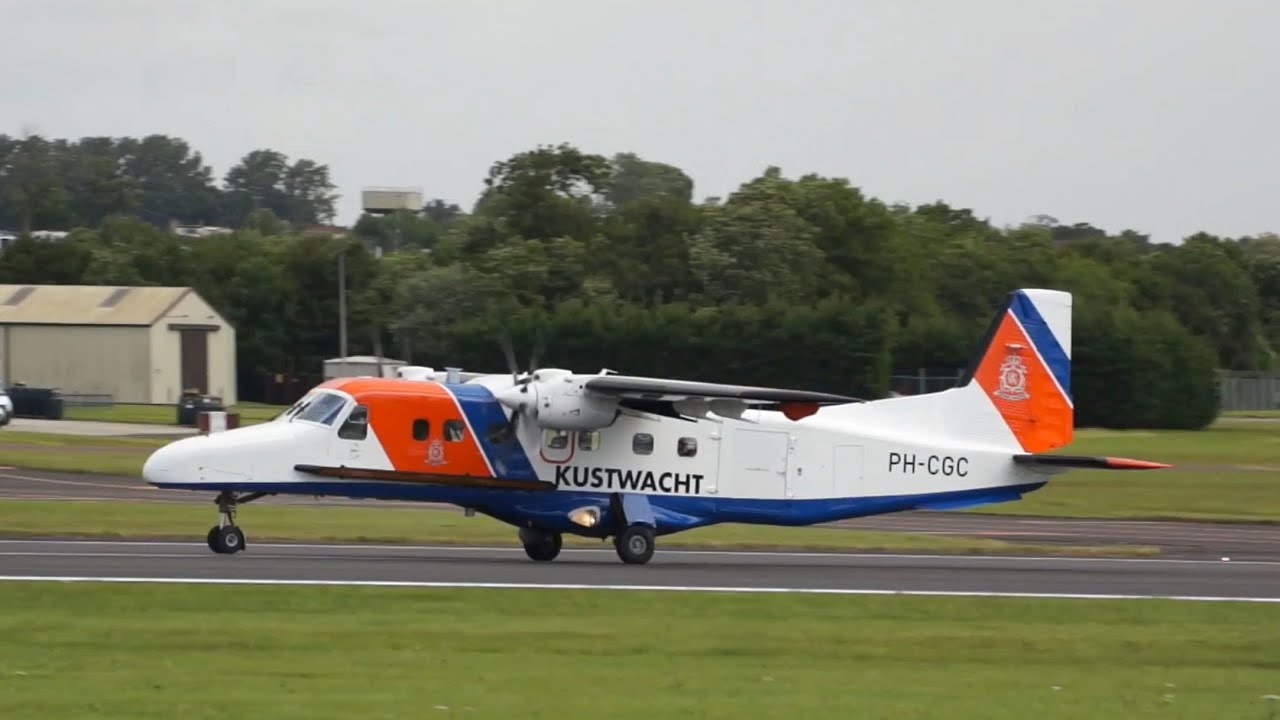 Dornier DO 228-212 Kustwacht Netherlands Coast Guard departure at RIAT 2016 AirShow