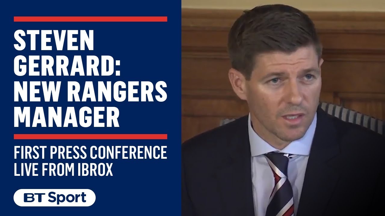 Steven Gerrard's first press conference as Rangers manager