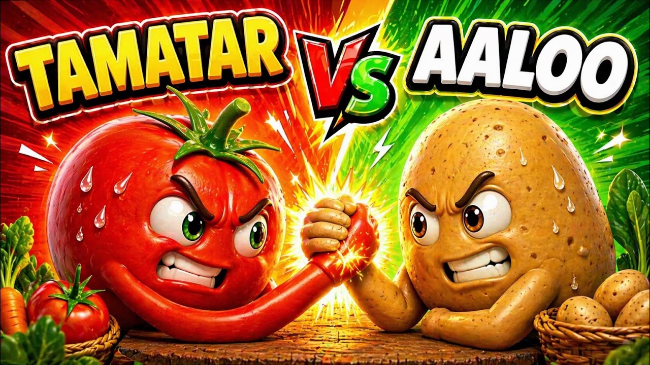 Healthy Food Songs for Kids | Aha Tamatar & Aaloo Kachalo | Urdu Rhymes