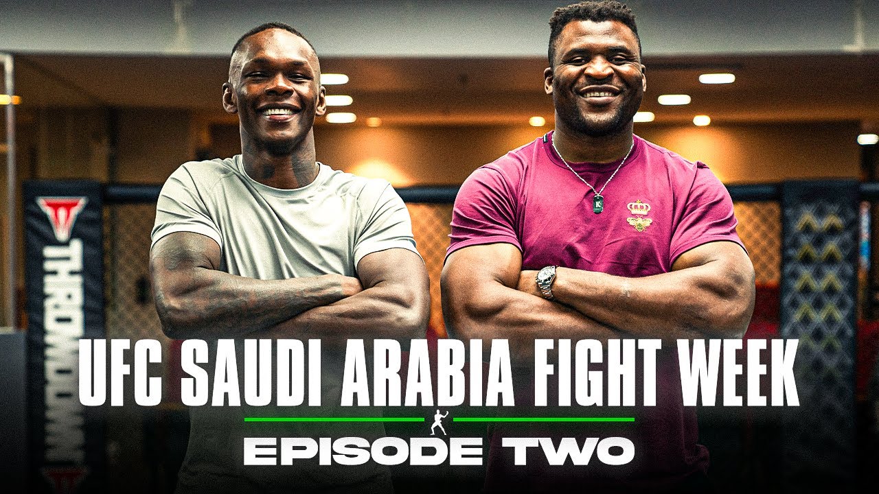 Фрэнсис Нганну пришёл поддержать Исраэля Адесанью на неделе боёв | UFC Saudi Arabia
