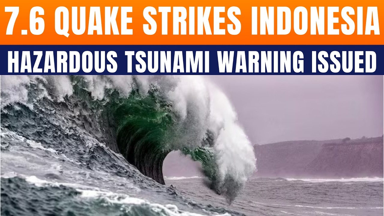 Magnitude 7.6 Earthquake Hits Northern Molucca Sea, 1 Dead, Tsunami Alert Issued | News9