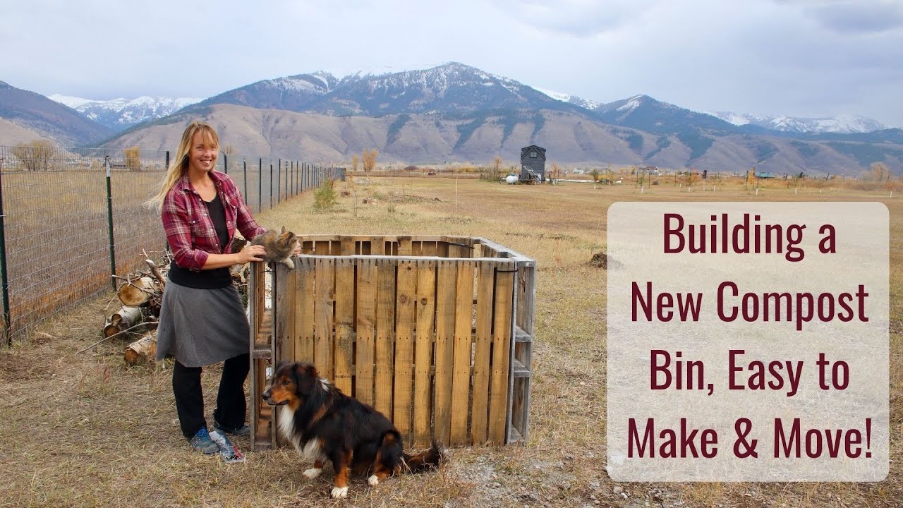 5 Minute, Less than $5 Compost Bin Build - Easy to Make and Move!