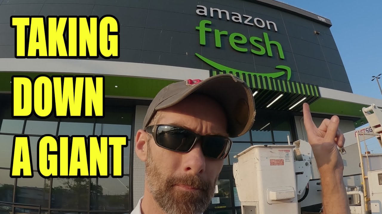 Taking Down A Giant! | Channel Letter Sign Removal