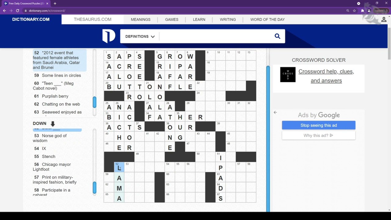 Crossword w/ Steve then OOT CC Rando(Crosswords, Legend of Zelda: Ocarina of Time) -26.08.2021