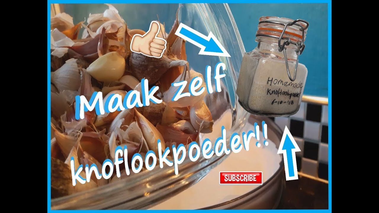 Zelf knoflookpoeder maken!
