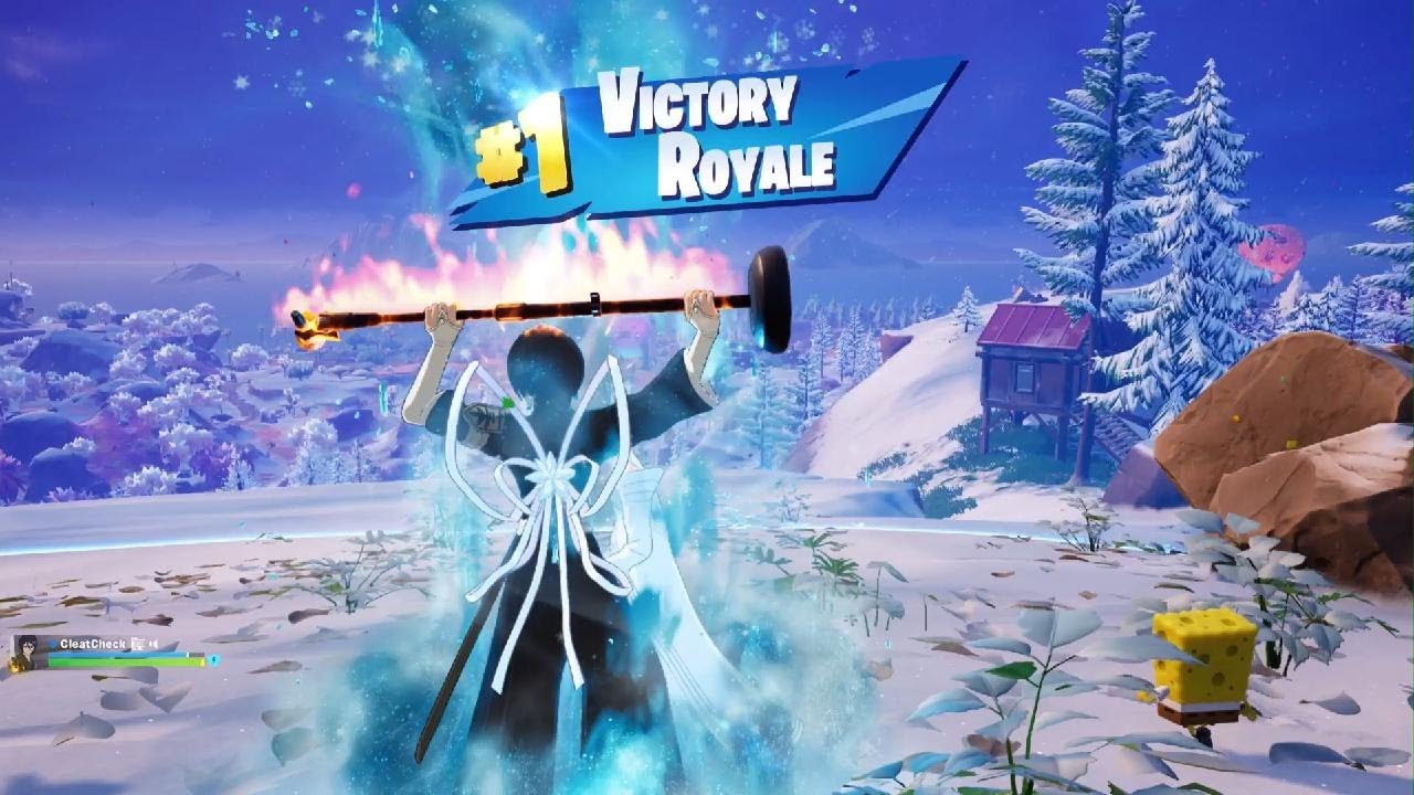 *NEW* BLEACH RUKIA KUCHIKI SKIN IN FORTNITE PS5 + A VICTORY ROYALE WIN! (DUO)