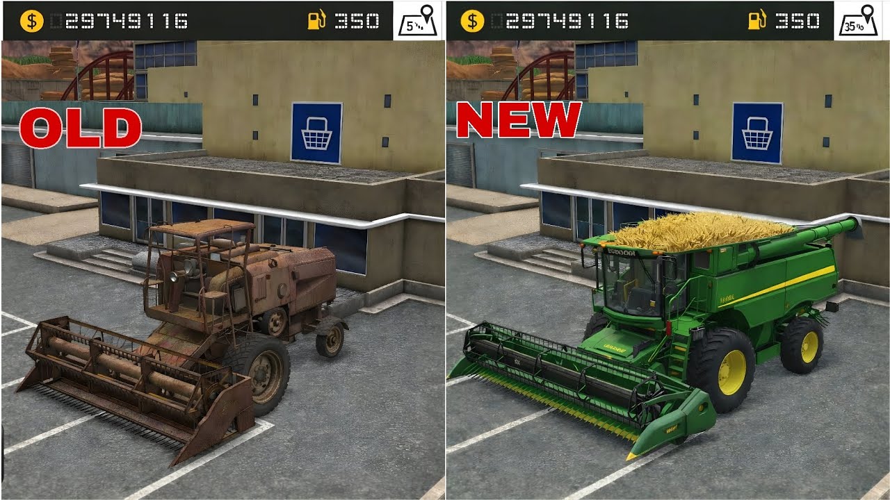 FS 18: Сравнение старого и нового комбайна в многопользовательском режиме Farming Simulator 18 | ...