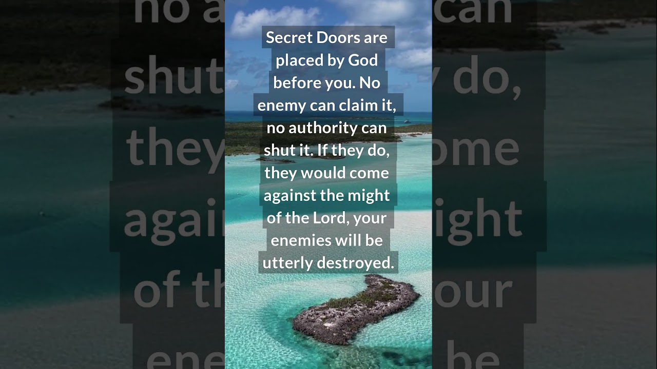Secret Doors of Blessings and Provision #christianmotivation #prayer#courage