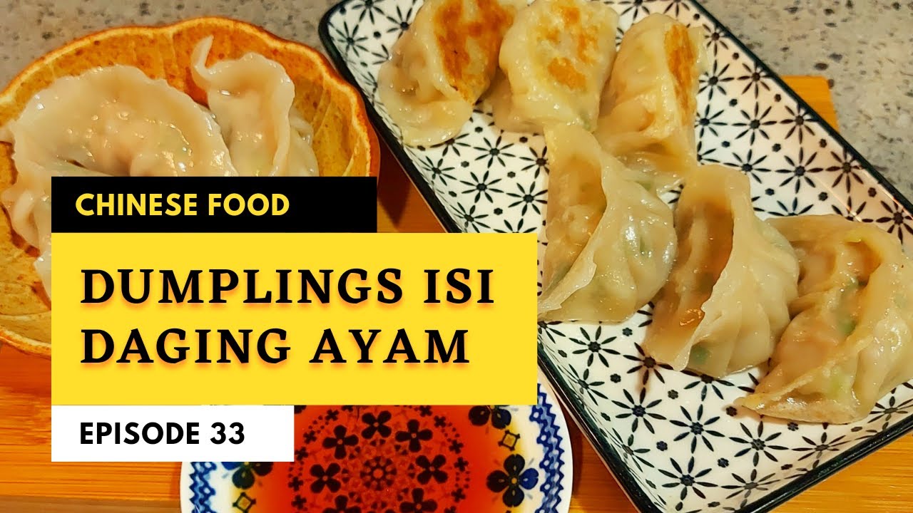 Cara membuat Dumplings Isi Daging Ayam