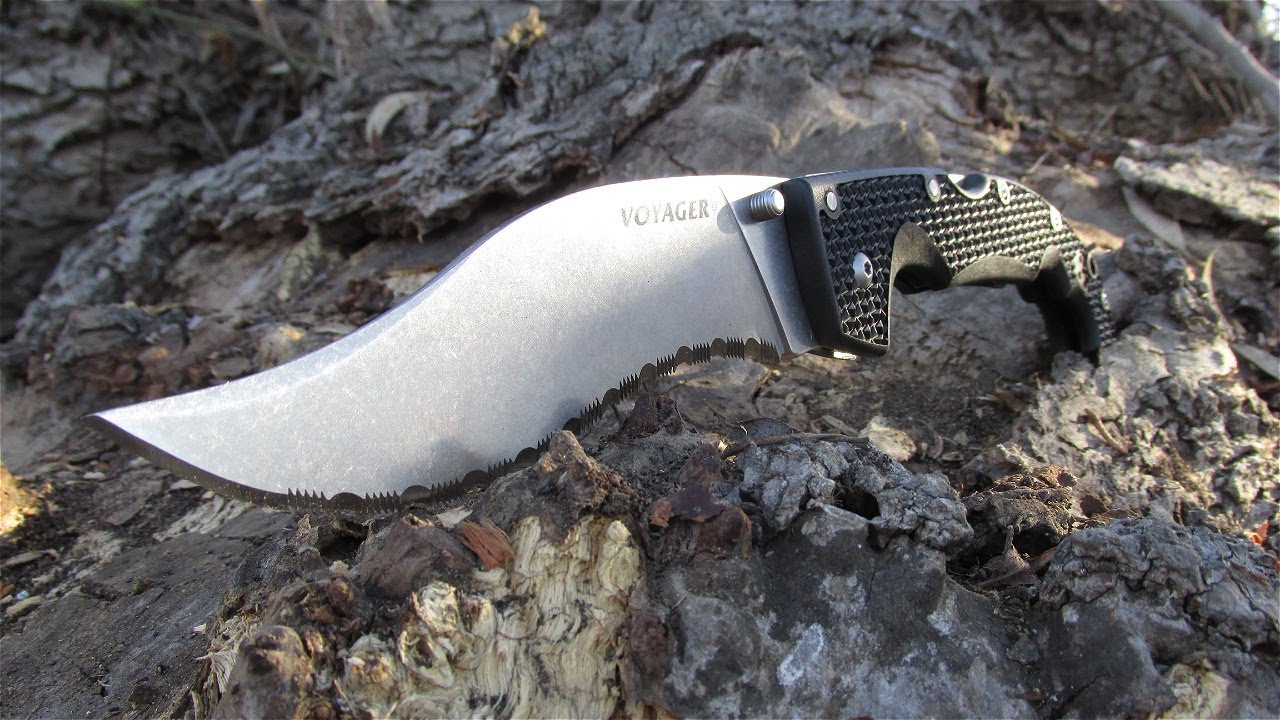 COLD STEEL VOYAGER VAQUERO XL SERRATED EDGE EDC KNIFE #29AXVS