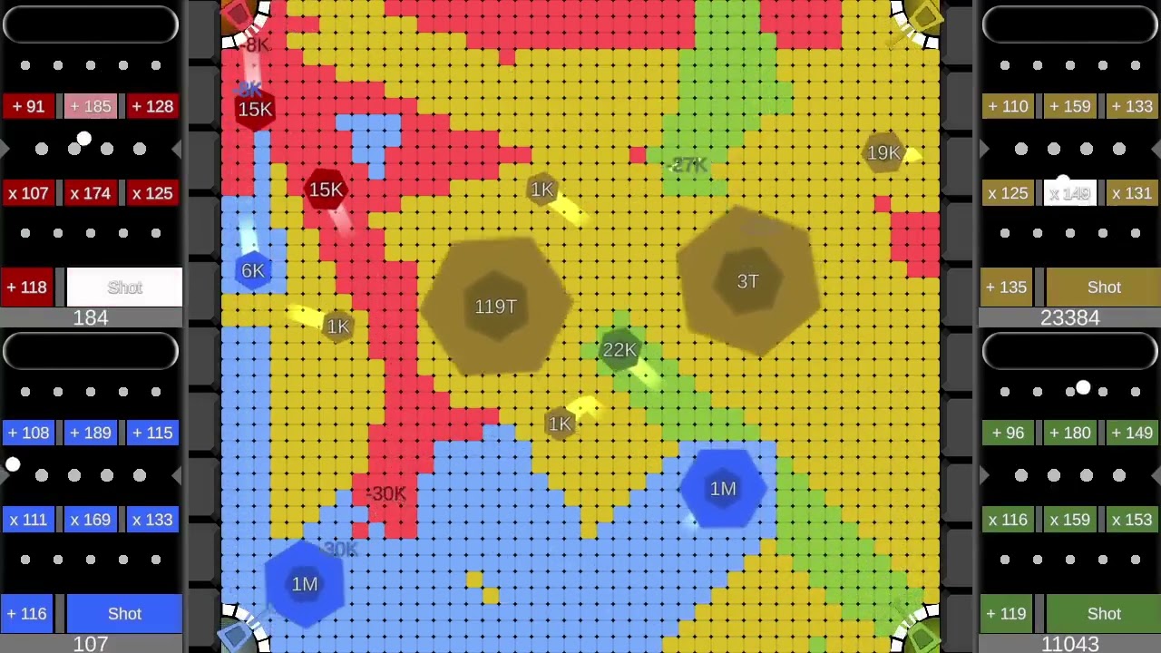 Multiply or Release X Territory War - 🖖4 Player #4 - Marble Race in Unity