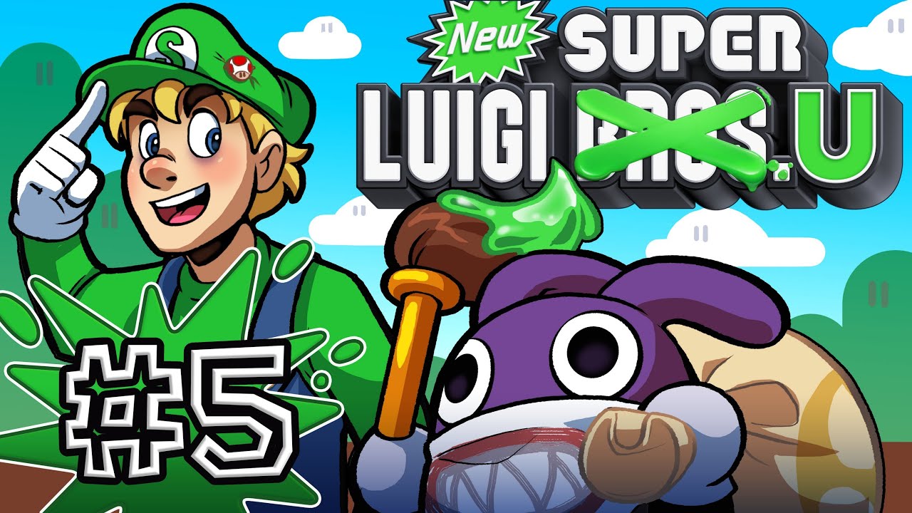 The Mario Bros. U - New Super Luigi U Gameplay / Playthrough w/ SSoHPKC Part 5 - Penguin Suit Ahoy
