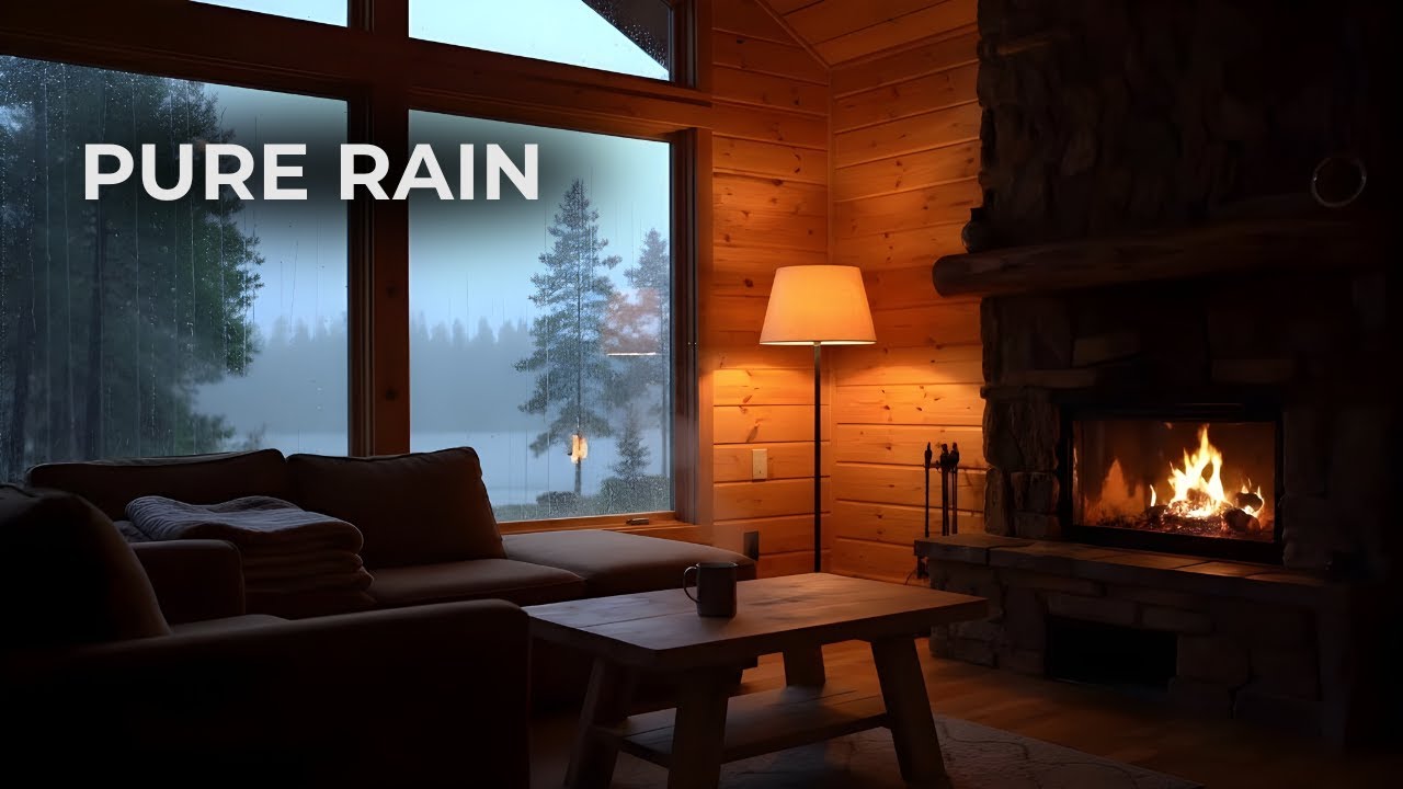 Rain Sounds for Studying & Focus | Night Rain (No Music)