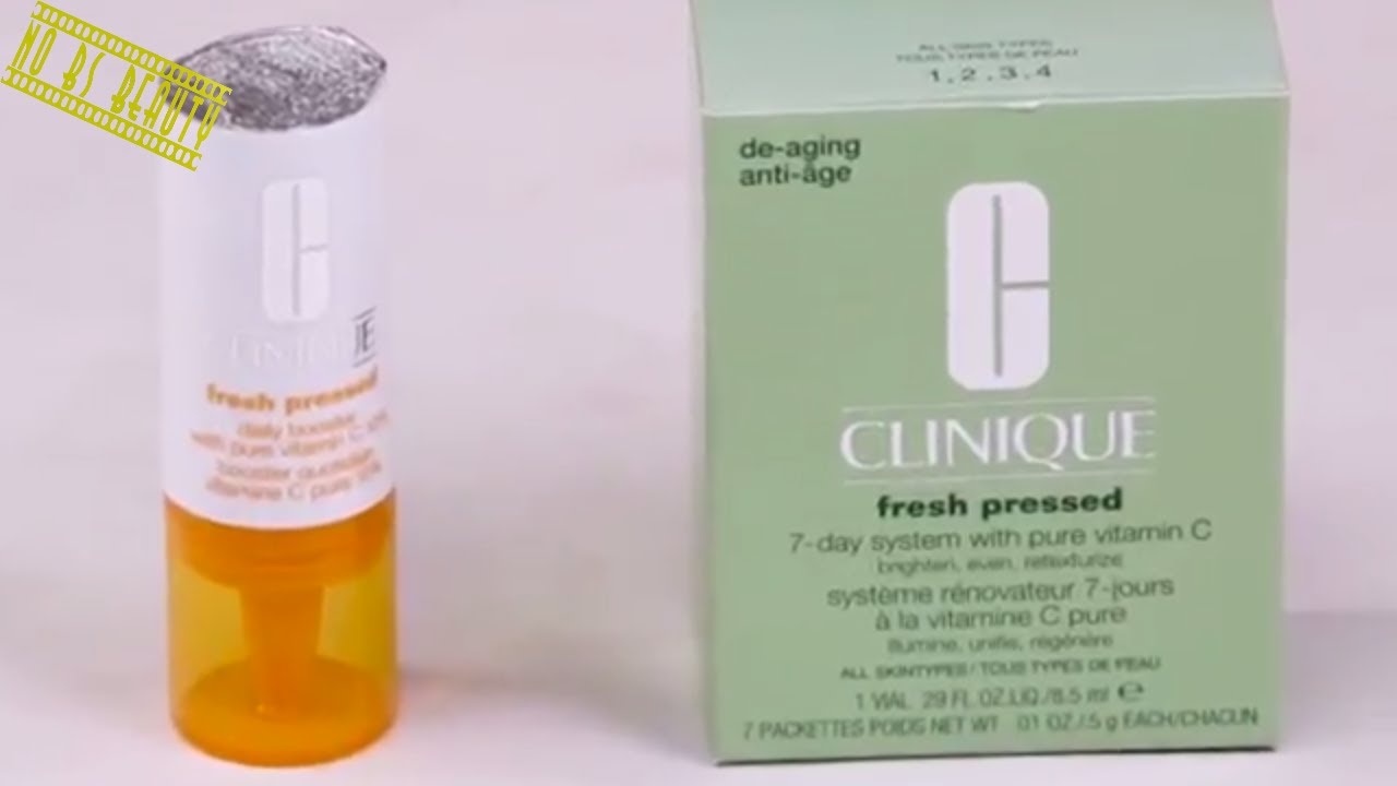 Clinique Fresh Pressed Daily Booster With Pure Vitamin C 10% 🍊 Review