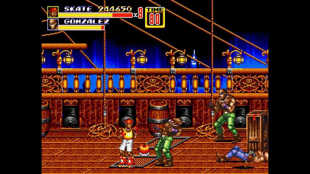 Streets of Rage 2 - Skate w/hardest difficulty (Max Score)