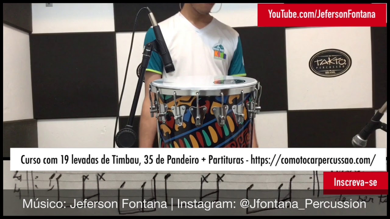 Timbal - Beija Flor - Timbalada | Levada Pixote | Como Tocar Percussão | Jeferson Fontana