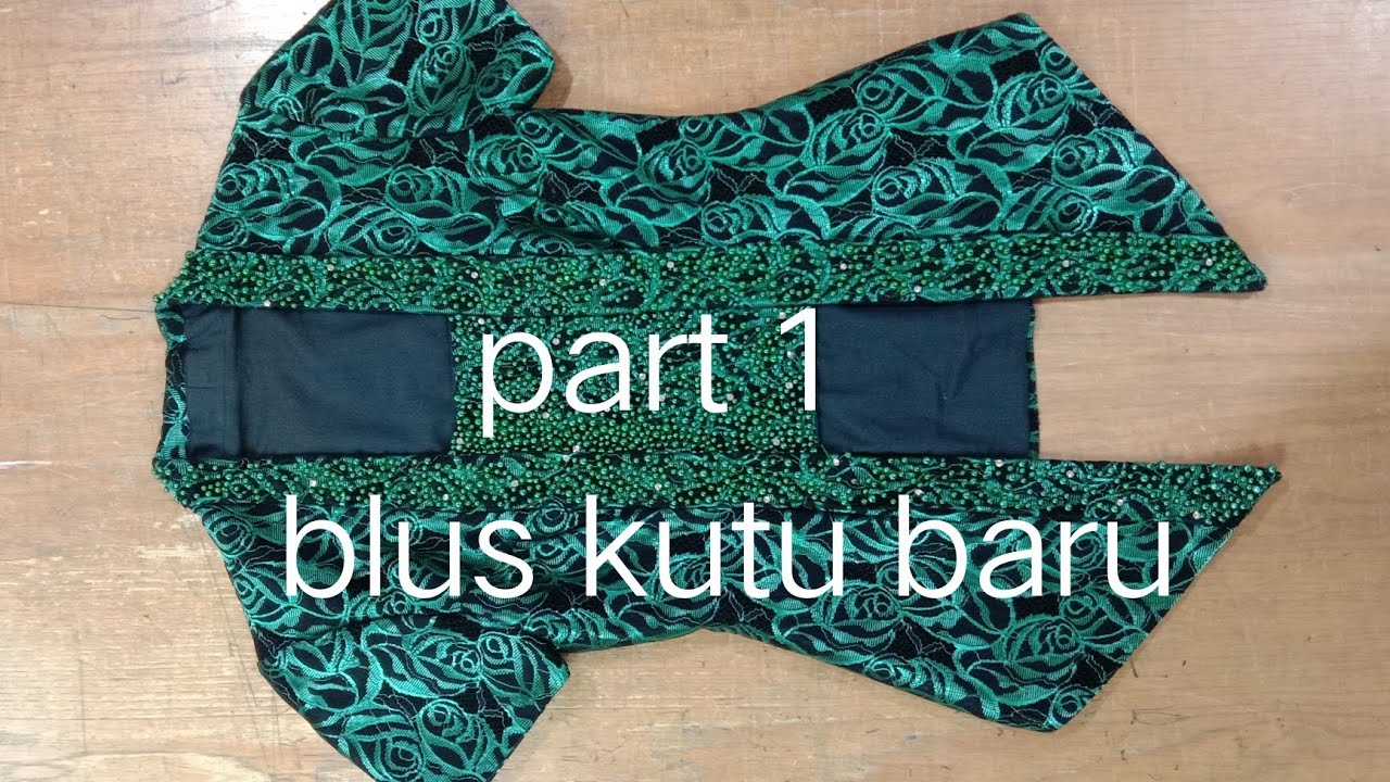 Cara menjahit blus kutu baru episode 1