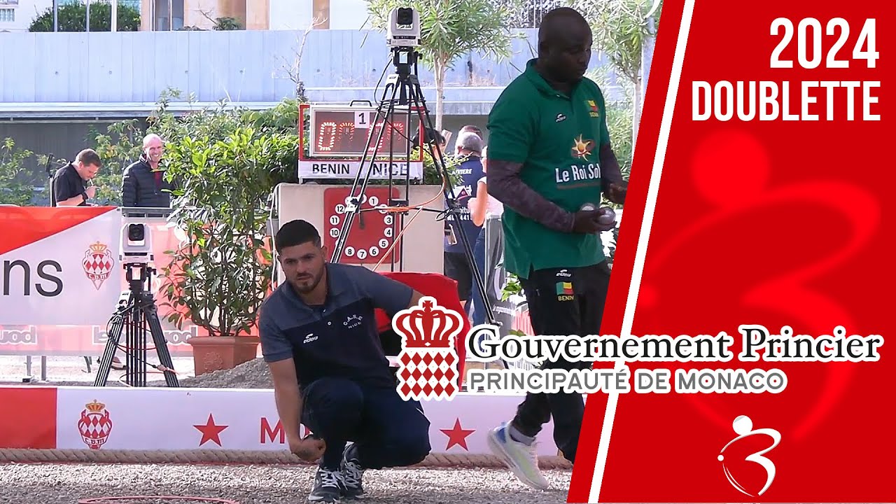 5e NICE (Bonetto/Montoro) vs BÉNIN : Le doublette à pétanque le plus relevé au monde - Monaco 2024