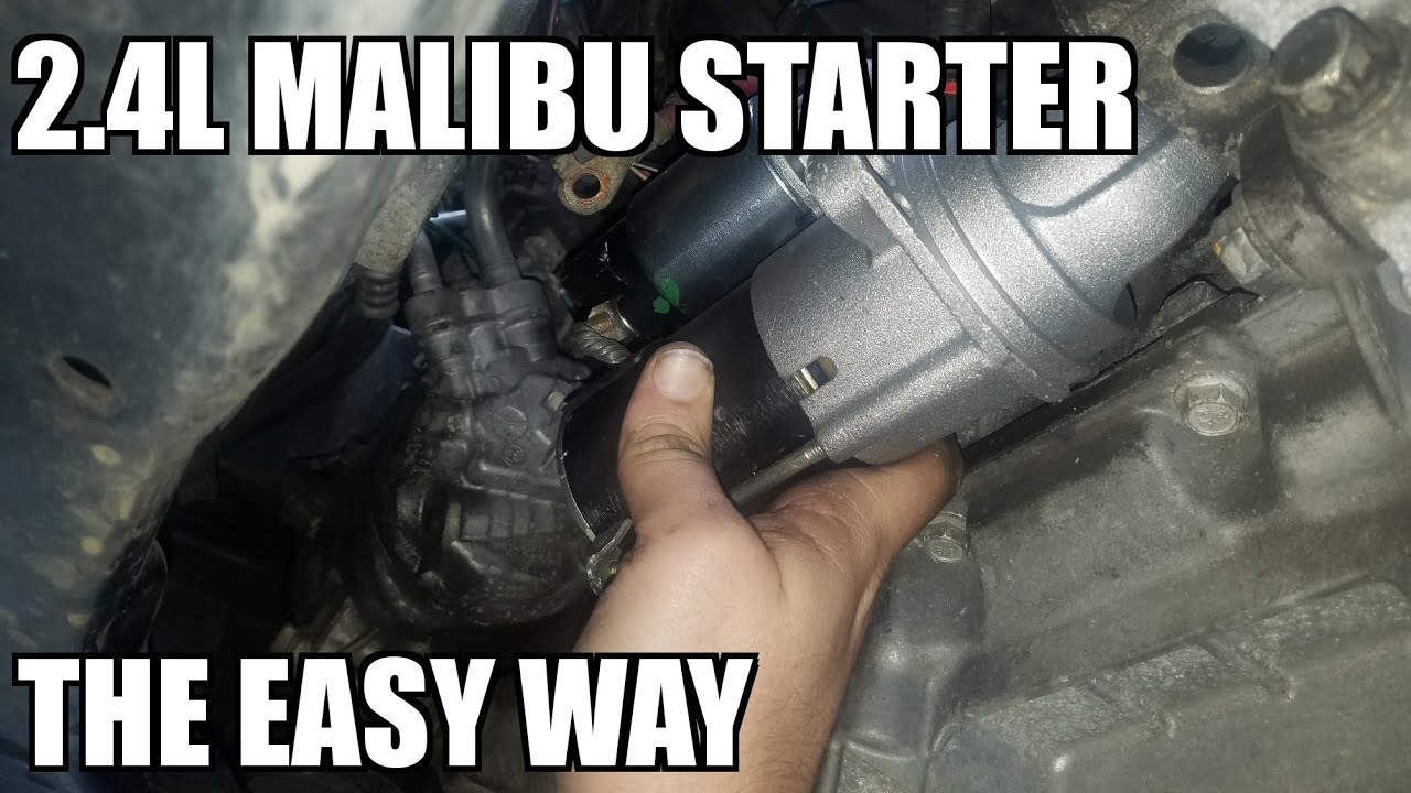 Replace Starter The Easy Way 2008-2012 Chevrolet Malibu 2.4 L
