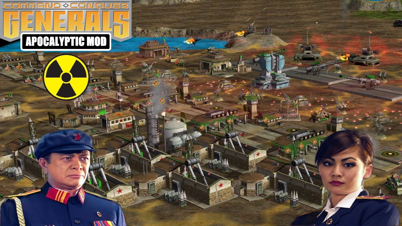 Ядерная бомба Тао против Леди Босс! C&C Generals Zero Hour Apocalyptic 2.2