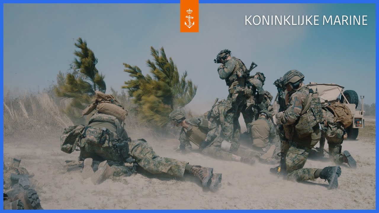Mariniers van Defensie Caribisch gebied trainen samen met Amerikaanse Mariniers in North-Carolina