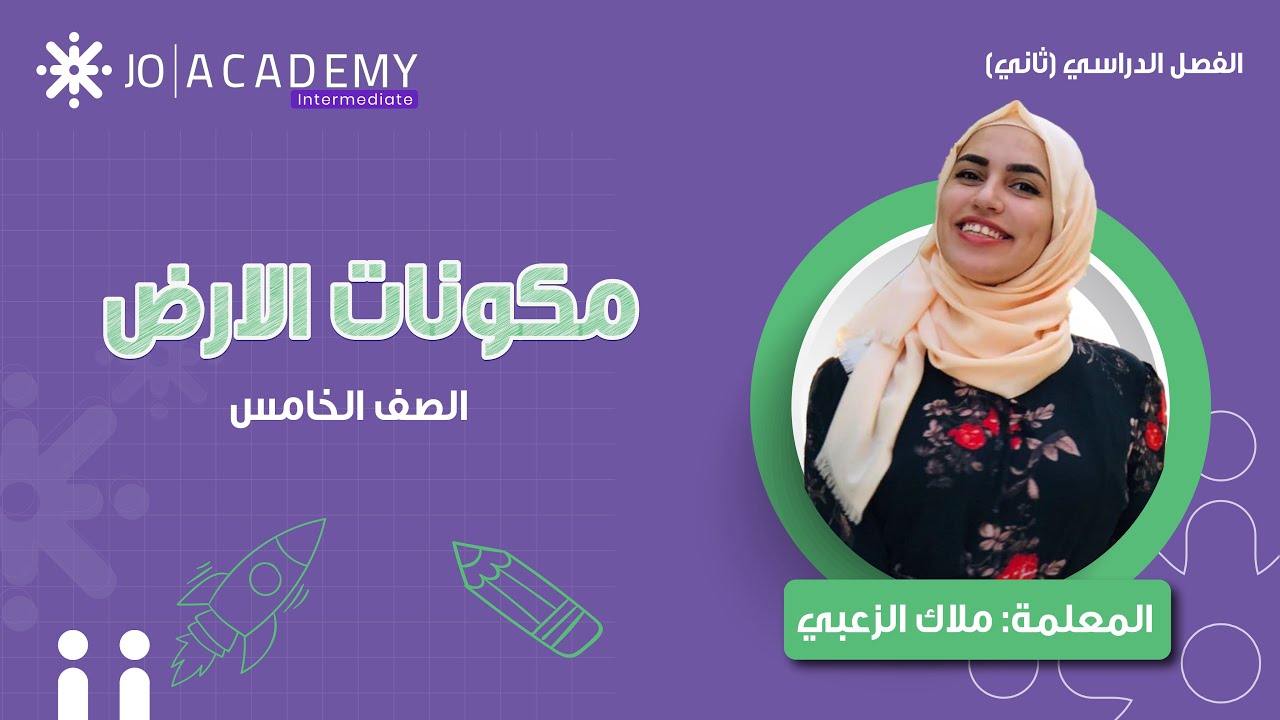 🌍 مكونات الأرض ببساطة مع ملاك الزعبي 🔍 | الصف الخامس