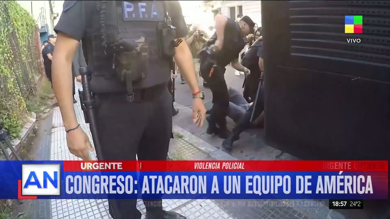🔴 AGREDIERON A UN CAMARÓGRAFO DE AMÉRICA EN EL CONGRESO