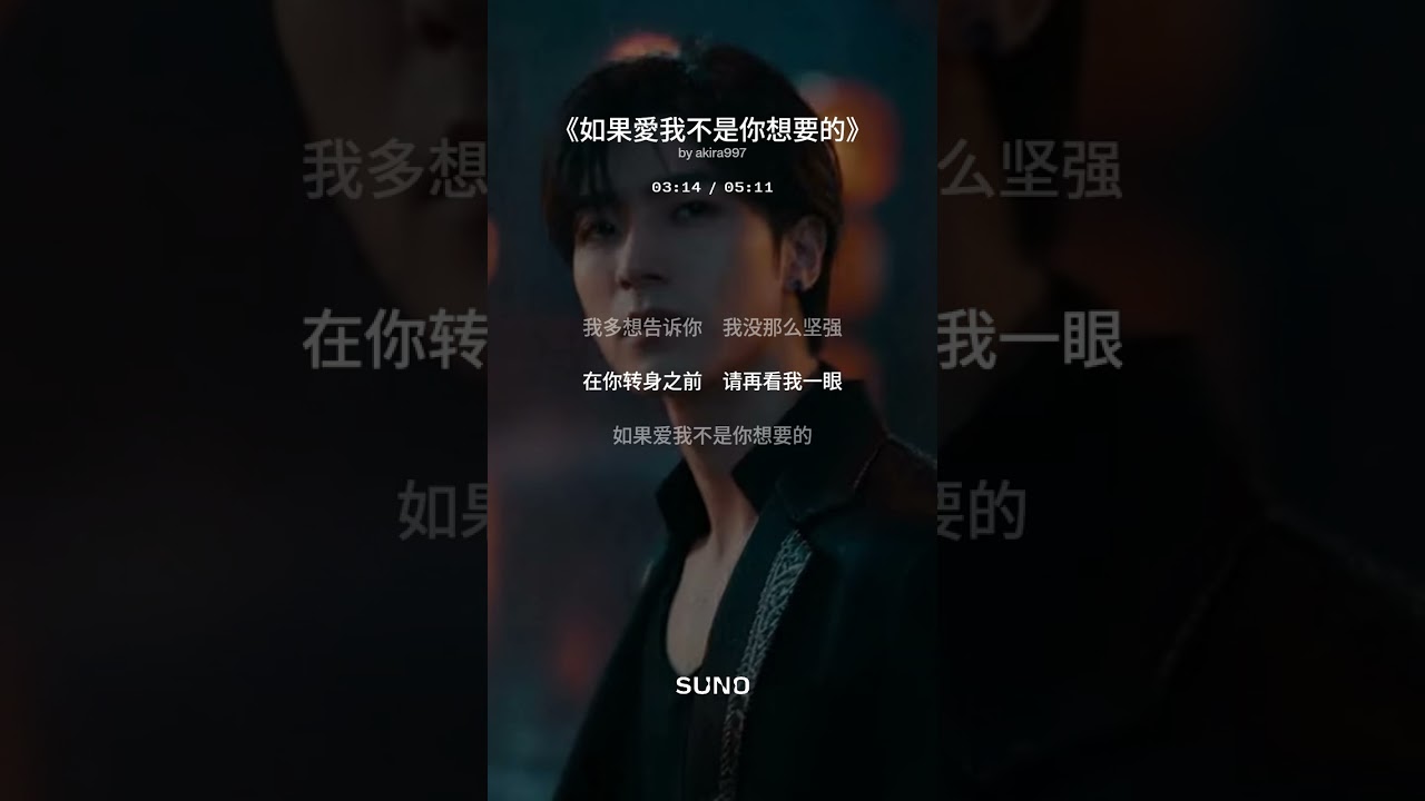 新歌.《如果愛我不是你想要的》