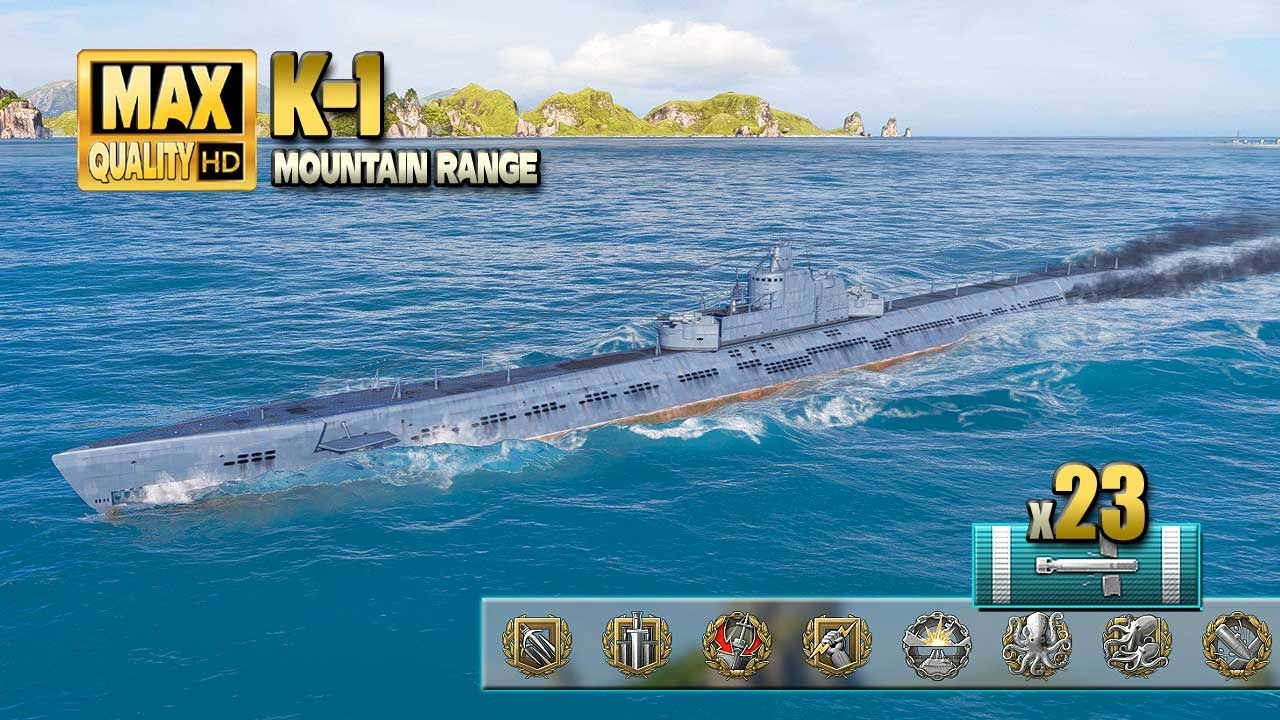 Подводная лодка К-1 с базовым опытом +4к - World of Warships