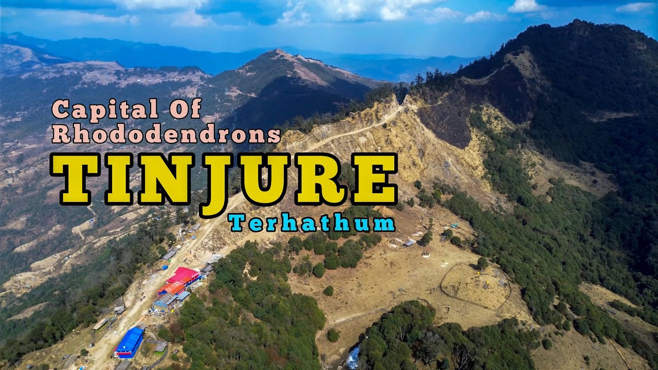 Tinjure Danda | तिनजुरे | Basantapur Terhathum | Mountain Range | Rhododendron | Scenic Drone View