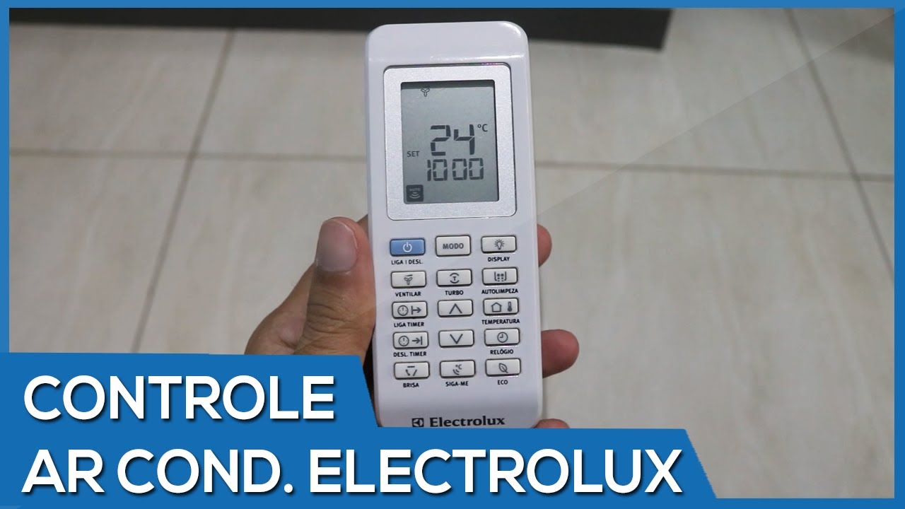 Como usar o controle do Ar Condicionado Electrolux (Passo a Passo)