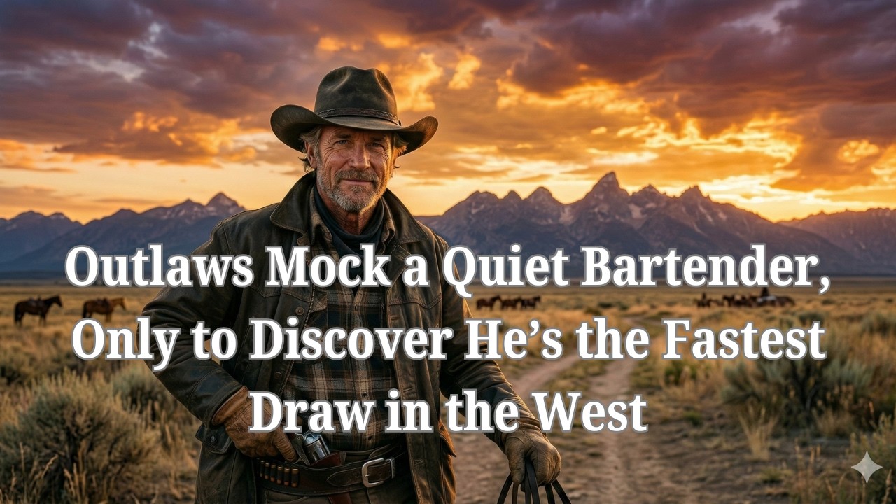 Outlaws Mock a Quiet Bartender, Only to Discover He’s the Fastest Draw in the West