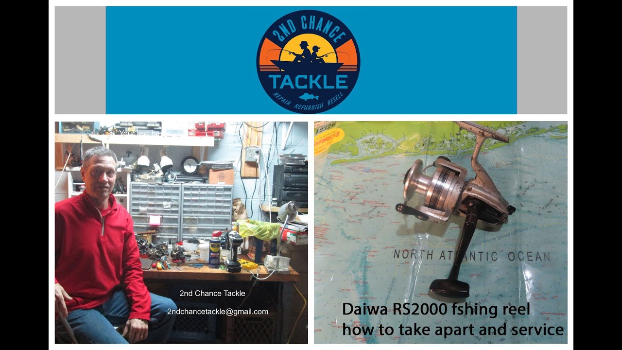 Daiwa RS2000 vintage spin fishing reel how to take apart and service